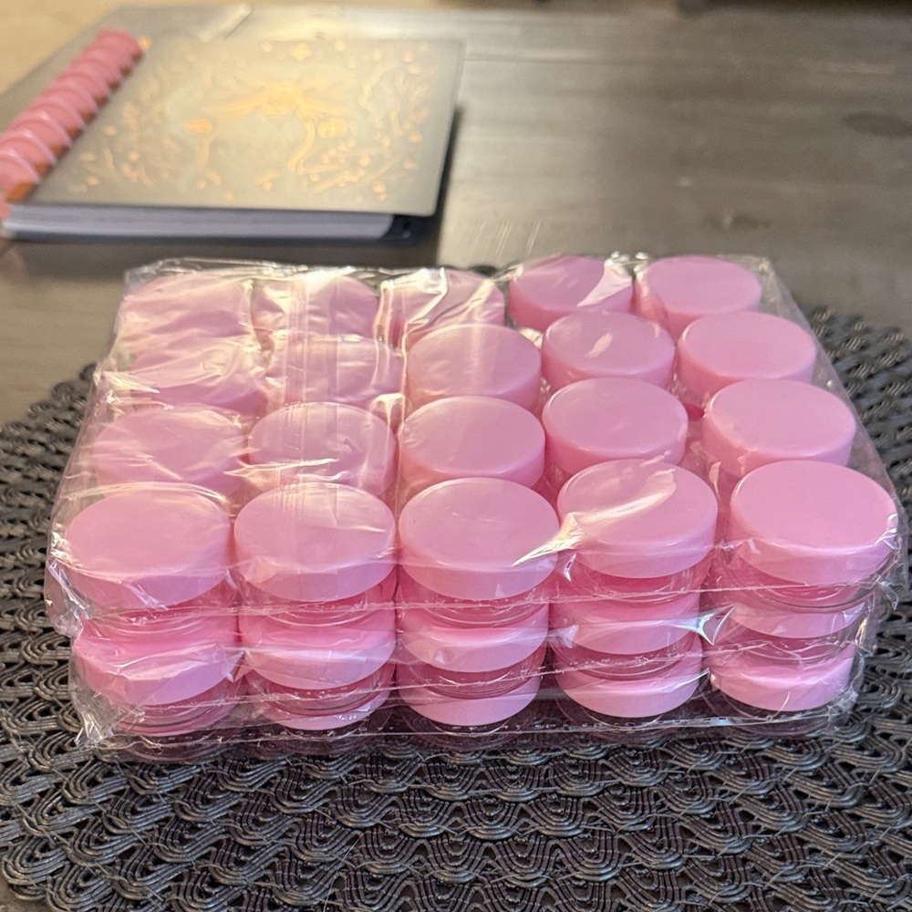 Pink Makeup Containers